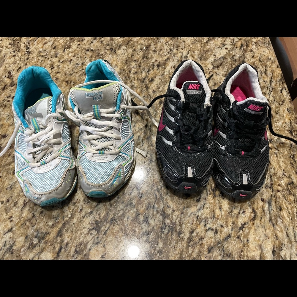 Set of Danskin and Nike sneakers size 13 little girls